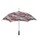 Waves Ocean Sea Water Pattern Rough Seas Digital Art Nature Nautical Straight Umbrellas View3