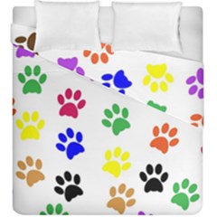 Pawprints Paw Prints Paw Animal Duvet Cover Double Side (king Size)