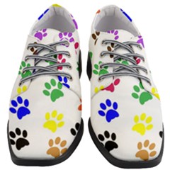 Pawprints Paw Prints Paw Animal Women Heeled Oxford Shoes by Apen