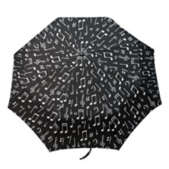 Chalk Music Notes Signs Seamless Pattern Folding Umbrellas by Ravend