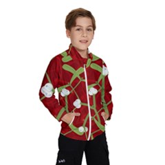 Mistletoe Christmas Texture Advent Kids  Windbreaker by Hannah976