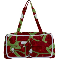 Mistletoe Christmas Texture Advent Multi Function Bag