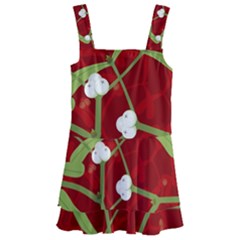 Mistletoe Christmas Texture Advent Kids  Layered Skirt Swimsuit by Hannah976