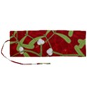 Mistletoe Christmas Texture Advent Roll Up Canvas Pencil Holder (M) View1