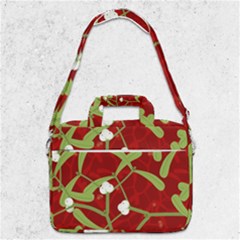 Mistletoe Christmas Texture Advent Macbook Pro 13  Shoulder Laptop Bag  by Hannah976