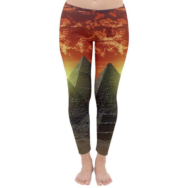 Pyramids Egypt Monument Landmark Sunrise Sunset Egyptian Classic Winter Leggings