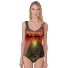 Pyramids Egypt Monument Landmark Sunrise Sunset Egyptian Princess Tank Leotard  by Proyonanggan