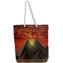 Pyramids Egypt Monument Landmark Sunrise Sunset Egyptian Full Print Rope Handle Tote (Large) View2