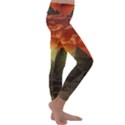 Pyramids Egypt Monument Landmark Sunrise Sunset Egyptian Kids  Lightweight Velour Classic Yoga Leggings View3