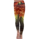 Pyramids Egypt Monument Landmark Sunrise Sunset Egyptian Kids  Lightweight Velour Classic Yoga Leggings View4