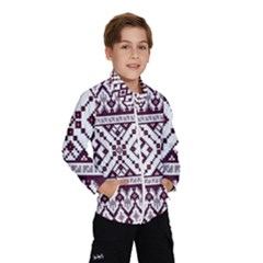 Illustration Ukrainian Folk Seamless Pattern Ornament Kids  Windbreaker by Proyonanggan