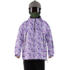 Purple Flowers 001 Men s Ski And Snowboard Waterproof Breathable Jacket by DinkovaArt