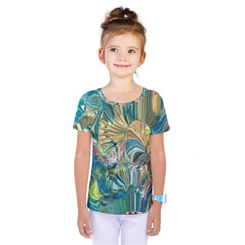 Abstract Petals Kids  One Piece T-shirt by kaleidomarblingart