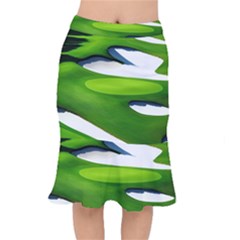 Golf Course Par Green Short Mermaid Skirt by Proyonanggan