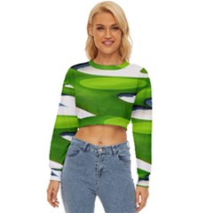 Golf Course Par Green Lightweight Long Sleeve Sweatshirt by Proyonanggan