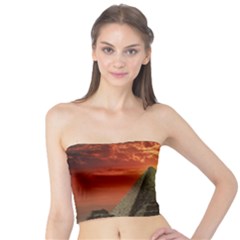 Pyramids Egypt Monument Landmark Sunrise Sunset Egyptian Tube Top by Proyonanggan