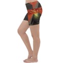 Pyramids Egypt Monument Landmark Sunrise Sunset Egyptian Lightweight Velour Yoga Shorts View2