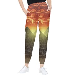 Pyramids Egypt Monument Landmark Sunrise Sunset Egyptian Women s Tapered Pants by Proyonanggan