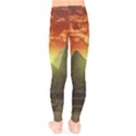 Pyramids Egypt Monument Landmark Sunrise Sunset Egyptian Kids  Classic Winter Leggings View2