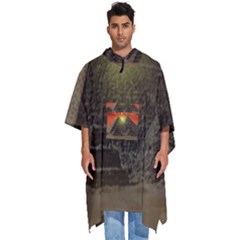 Pyramids Egypt Monument Landmark Sunrise Sunset Egyptian Men s Hooded Rain Ponchos by Proyonanggan