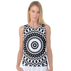 Circular Concentric Radial Symmetry Abstract Women s Basketball Tank Top by Proyonanggan