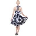 Circular Concentric Radial Symmetry Abstract Halter Party Swing Dress  View2