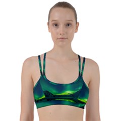 Iceland Aurora Borealis Line Them Up Sports Bra by Proyonanggan