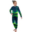 Iceland Aurora Borealis Kids  Long Sleeve Set  View1