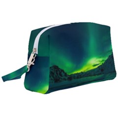 Iceland Aurora Borealis Wristlet Pouch Bag (large) by Proyonanggan