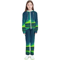 Iceland Aurora Borealis Kids  Tracksuit by Proyonanggan