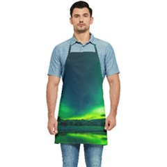 Iceland Aurora Borealis Kitchen Apron by Proyonanggan