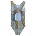 Vintage World Map Kids  Cut-Out Back One Piece Swimsuit View2