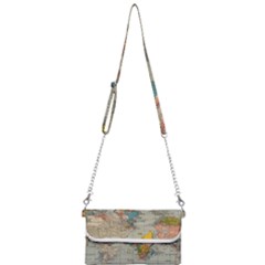 Vintage World Map Mini Crossbody Handbag by Proyonanggan