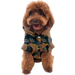 Flower Patterns Pattern Beige Green Dog Coat by Proyonanggan