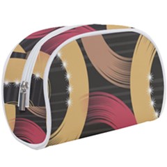 Circle Colorful Shine Line Pattern Geometric Make Up Case (large) by Proyonanggan