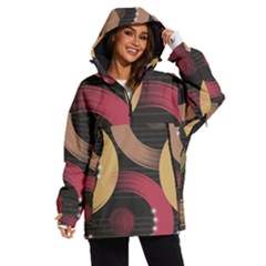 Circle Colorful Shine Line Pattern Geometric Women s Ski And Snowboard Waterproof Breathable Jacket by Proyonanggan