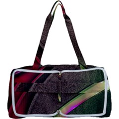 Texture Abstract Curve  Pattern Red Multi Function Bag by Proyonanggan