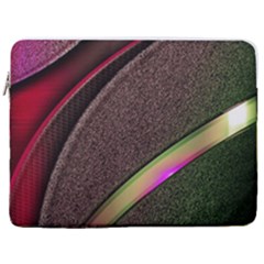 Texture Abstract Curve  Pattern Red 17  Vertical Laptop Sleeve Case With Pocket