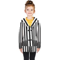 Stripes Geometric Pattern Digital Art Art Abstract Abstract Art Kids  Double Breasted Button Coat by Proyonanggan