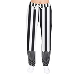 Stripes Geometric Pattern Digital Art Art Abstract Abstract Art Women Velvet Drawstring Pants