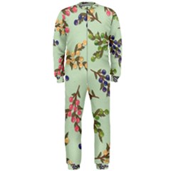 Berries Flowers Pattern Print Onepiece Jumpsuit (men) by Maspions