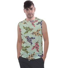 Berries Flowers Pattern Print Men s Regular Tank Top