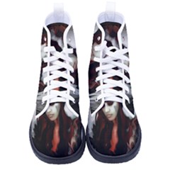 Melancholy Autumn Women s High-top Canvas Sneakers