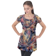 Fa1b89bd-d225-4e0a-b736-7b40b9a60316 Puff Sleeve Tunic Top by RiverRootz