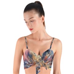 Fa1b89bd-d225-4e0a-b736-7b40b9a60316 Woven Tie Front Bralet by RiverRootz