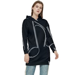 Eighth Note 8e245177-3b01-46c5-8203-b2dfeddb6d62 Women s Long Oversized Pullover Hoodie