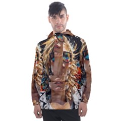 Colorful Model Men s Front Pocket Pullover Windbreaker