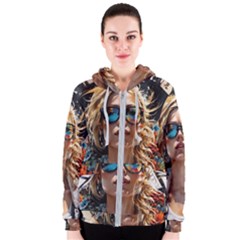 Colorful Model Women s Zipper Hoodie