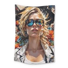 Colorful Model Small Tapestry