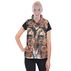 Colorful Model Women s Button Up Vest